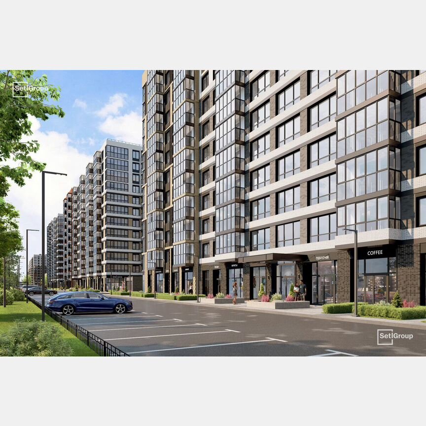 1-к. квартира, 39,6 м², 4/12 эт.