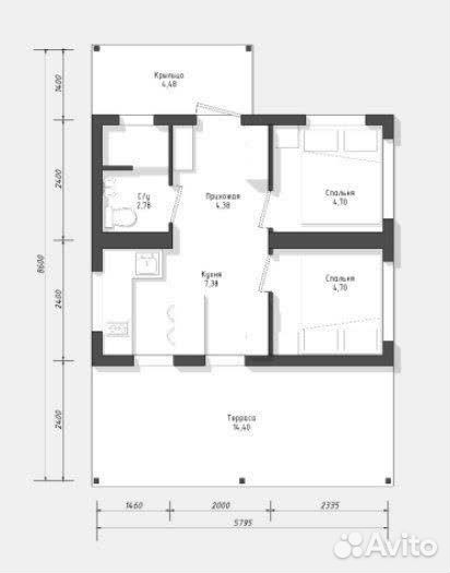 Модульный дом с террасой