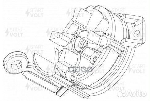 Узел щеточный стартера для а/м Ford Focus II (0