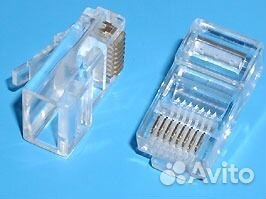 Разъем TPR-8P8C Вилка сетевая RJ-45 и колпачок