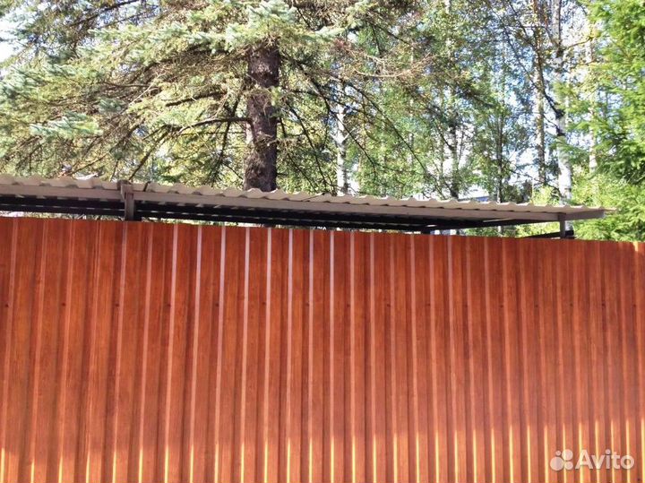 Профнастил С-20 0,4 Printech Naive (Темное дерево)