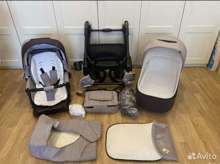 Коляска 2 в 1 adamex reggio