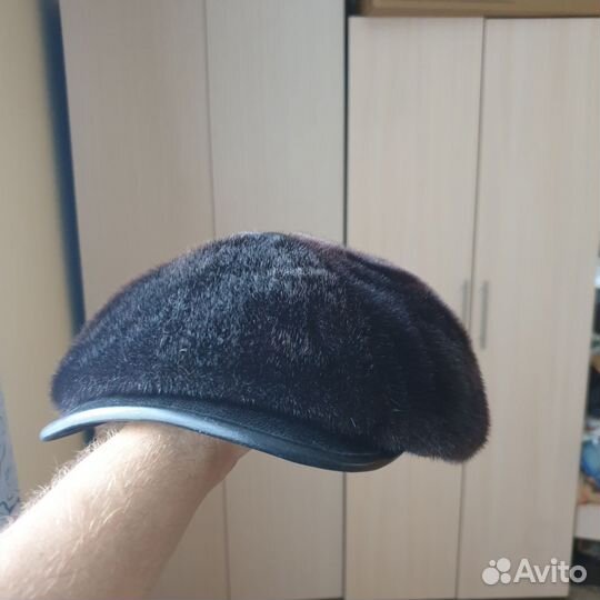 Мужская кепка восьмиклинка мех норки