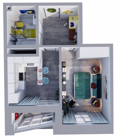 1-к. квартира, 36,4 м², 4/18 эт.