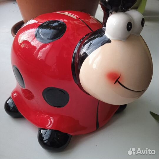 Копилка/Божья коровка/Керамика