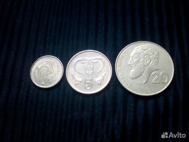 Монеты:Хорватия,Кипр,Греция,Тунис,ОАЭ