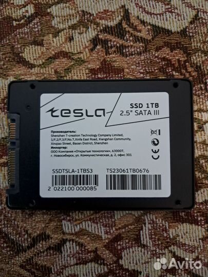 SSD 1 Tb tesla Новая