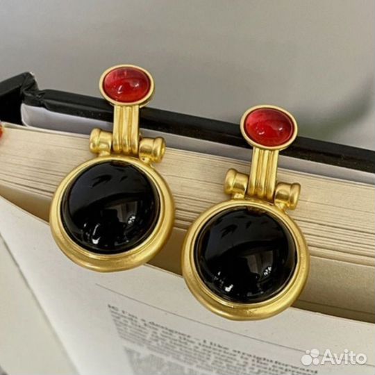 Стильные серьги Барокко Италия