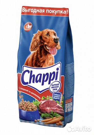 Сухой корм для собак чаппи 15 кг chappi