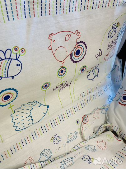 Комплект бортиков с одеялом в детскую кровать