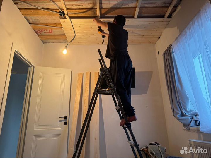 Обшивка стен, потолка вагонкой