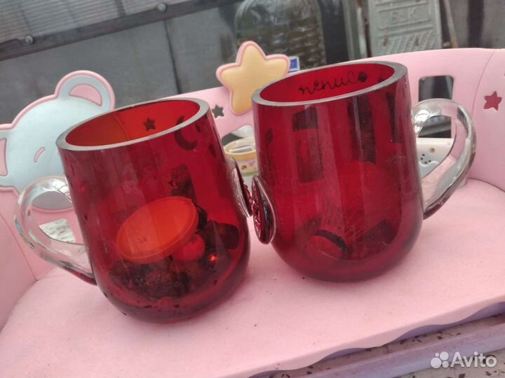 Кружка СССР цветное стекло