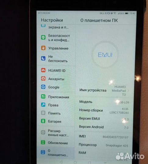 LTE Huawei MediaPad KOB-L09 нов 8дюймов