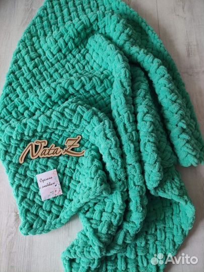 Плед детский вязаный ручная работа