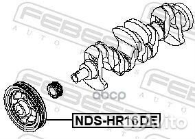 Шкив коленвала / nissan qashqai J10E 2006.12-20