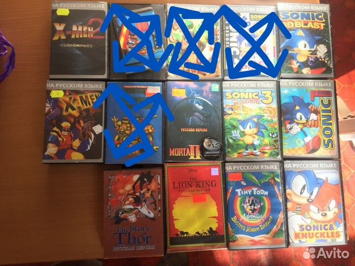 Картриджи на sega