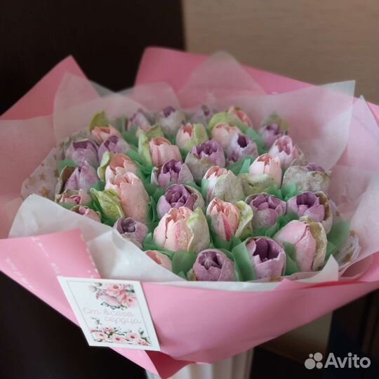 Зефир букет из зефирных цветов