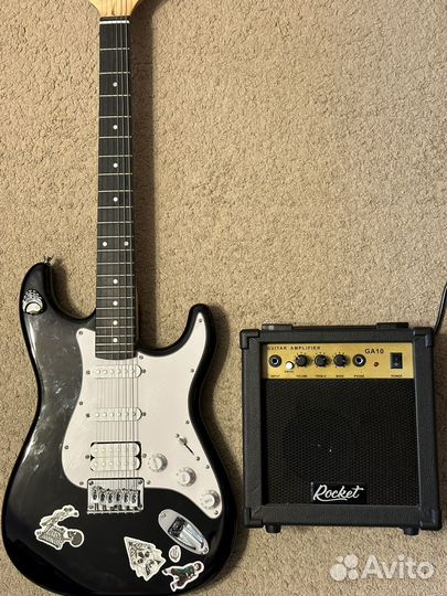 Гитара Rockdale stars hss bk с комбиком