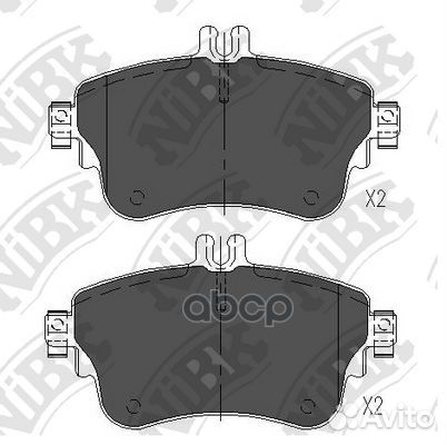 Колодки тормозные дисковые PN31008 NiBK