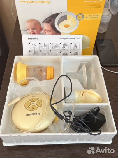 Молокоотсос medela swing flex электрический