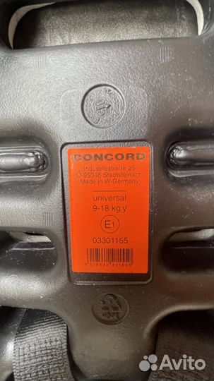 Детское автокресло Concord Trimax 9-18 кг