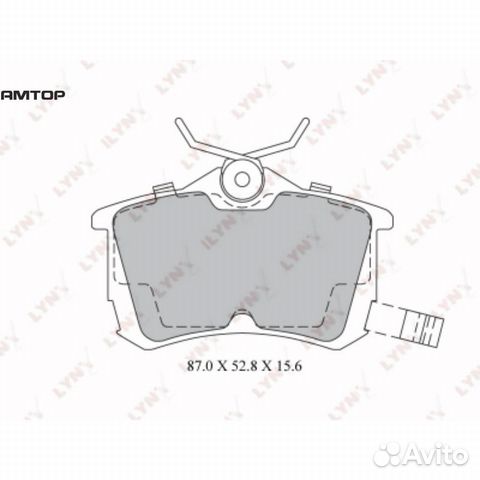Lynxauto BD3425 Колодки тормозные дисковые зад