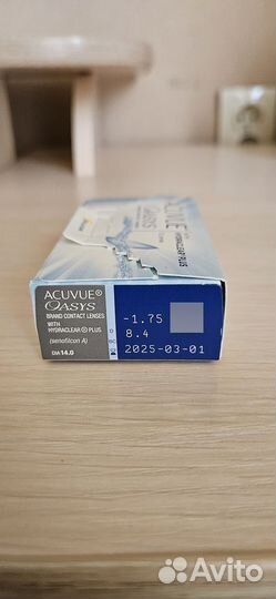 Контактные линзы -1.75