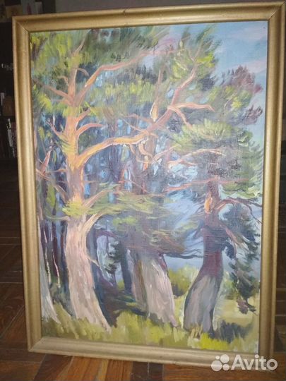 Картина маслом с рамкой