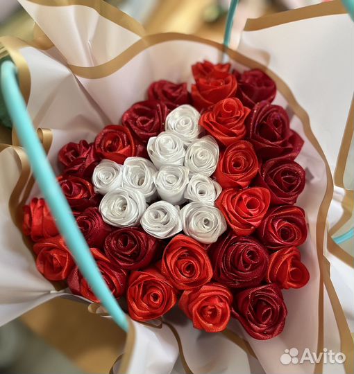 Букет из атласных лент