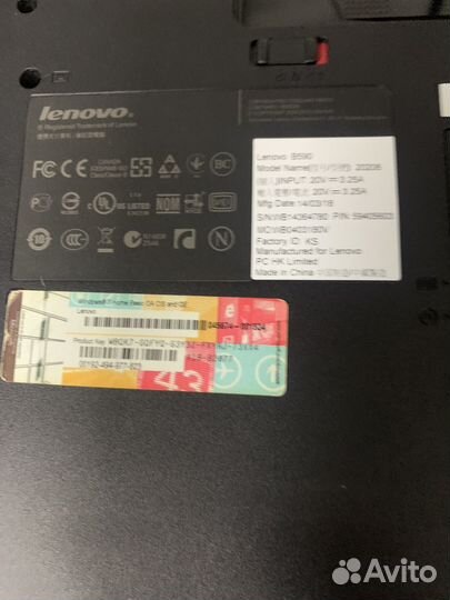 Ноутбук lenovo b590