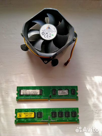 Материнская плата+CPU+DDR+Cooler