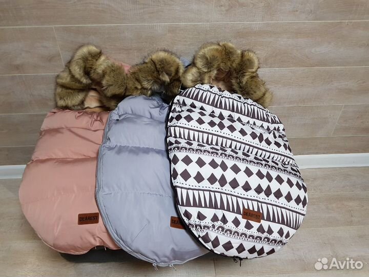 Теплый конверт в коляску 