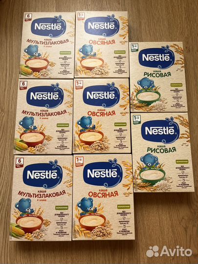 Каша детская nestle безмолочная