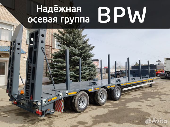 Полуприцеп трал (тяжеловоз) Трансприцеп Низкорамный, 2024