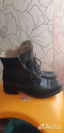 Ботинки кожа