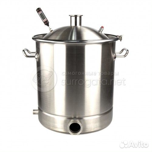 Перегонный куб 70 л с купольной крышкой кламп 2