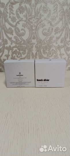 Пустые флаконы от парфюма frank olivier