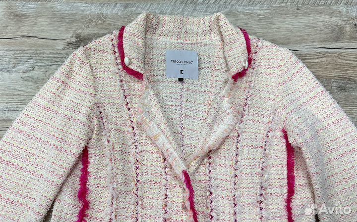 Tricot Chic женский итальянский твидовый жакет