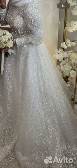 Свадебное платье 44 46 пышное