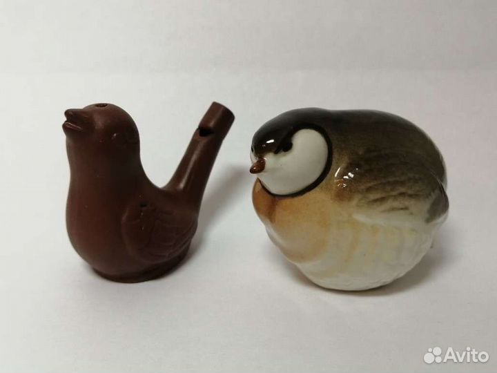 Статуэтка СССР Каменная куропатка лфз, свистулька