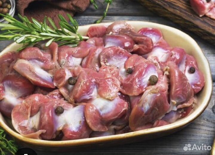 Гусиное мясо, печень, желудки
