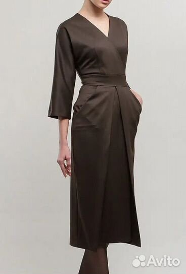 Платье шоколадного цвета, новое, с этикеткой