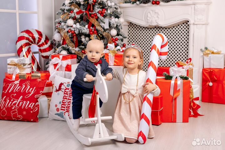 Новогодняя фотосессия с кроликами