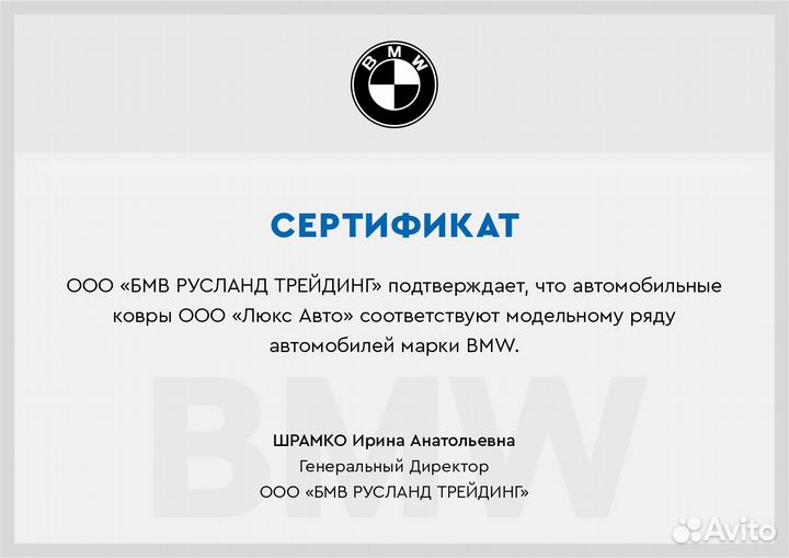 3D Коврики BMW X7 Экокожа Салон Багажник