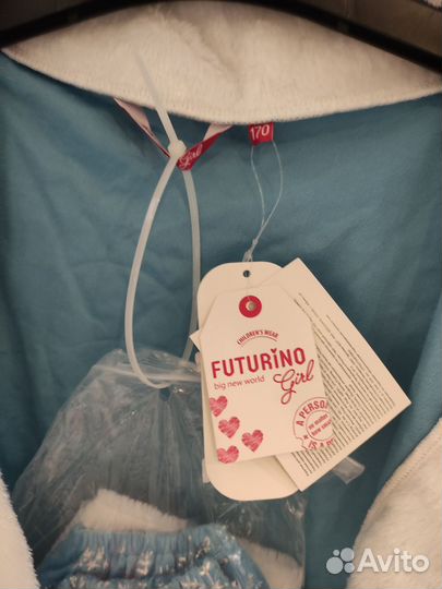 Наряд снегурочки 170р