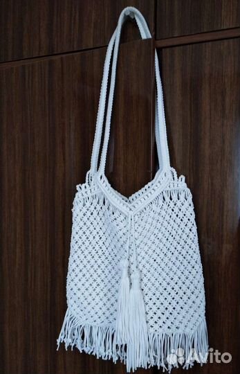 Сумка-клатч макраме