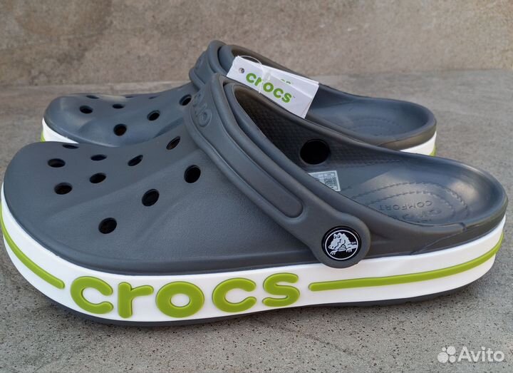 Crocs сабо серый