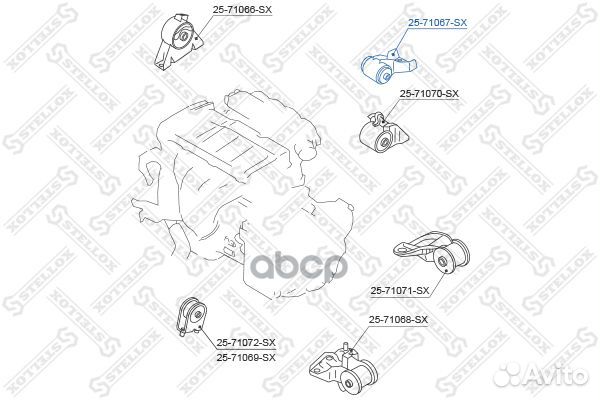 Подушка двс задняя МКПП Mazda 626 GF/GW 1.8-2.0