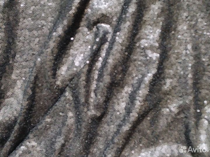 Юбка черная с паетками