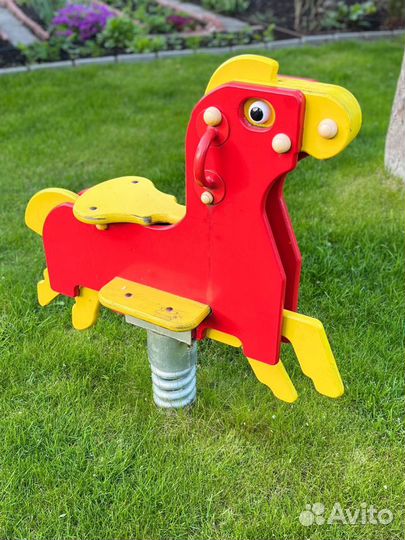 Качалка на пружине Лошадка, ксил уличная